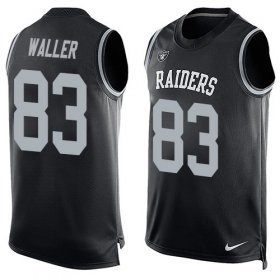 Wholesale Cheap Nike Raiders #83 Darren Waller Black Team Color Men\'s Stitched NFL Limited Tank Top Jersey