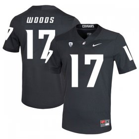 Wholesale Cheap Washington State Cougars 17 Kassidy Woods Black College Football Jersey