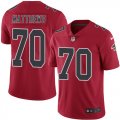 Wholesale Cheap Nike Falcons #70 Jake Matthews Red Youth Stitched NFL Limited Rush Jersey