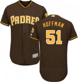 Wholesale Cheap Padres #51 Trevor Hoffman Brown Flexbase Authentic Collection Stitched MLB Jersey