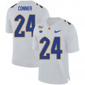 Wholesale Cheap Pittsburgh Panthers 24 James Conner White 150th Anniversary Patch Nike College Football Jersey