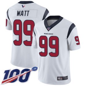 Wholesale Cheap Nike Texans #99 J.J. Watt White Men\'s Stitched NFL 100th Season Vapor Limited Jersey