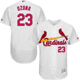 Wholesale Cheap Cardinals #23 Marcell Ozuna White Flexbase Authentic Collection Stitched MLB Jersey
