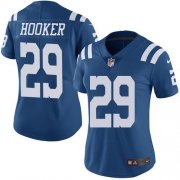 Wholesale Cheap Nike Colts #29 Malik Hooker Royal Blue Women's Stitched NFL Limited Rush Jersey