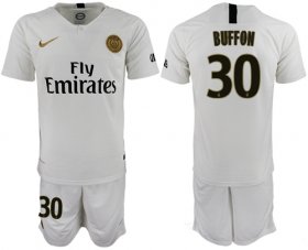 Wholesale Cheap Paris Saint-Germain #30 Buffon Away Soccer Club Jersey
