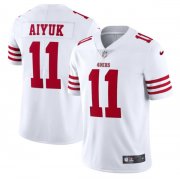 Wholesale Cheap Men's San Francisco 49ers #11 Brandon Aiyuk 2022 New White Vapor Untouchable Stitched Jersey