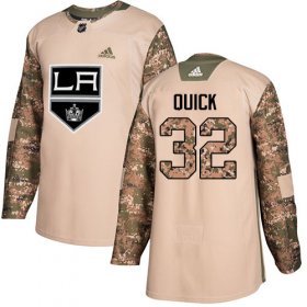 Wholesale Cheap Adidas Kings #32 Jonathan Quick Camo Authentic 2017 Veterans Day Stitched Youth NHL Jersey