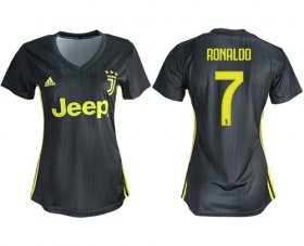 Wholesale Cheap Women\'s Juventus #7 Ronaldo Third Soccer Club Jersey