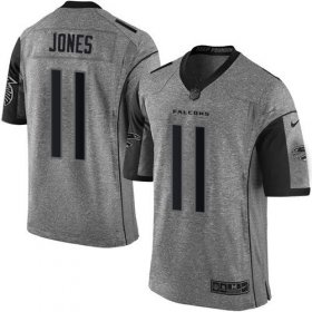 Wholesale Cheap Nike Falcons #11 Julio Jones Gray Men\'s Stitched NFL Limited Gridiron Gray Jersey