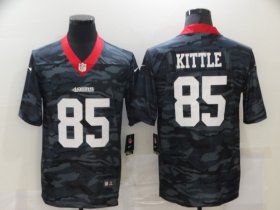 Wholesale Cheap Men\'s San Francisco 49ers #85 George Kittle 2020 Camo Limited Stitched Nike NFL Jersey