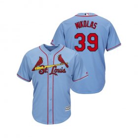 Wholesale Cheap Cardinals #39 Miles Mikolas Horizon Blue Alternate 2019 Cool Base Stitched MLB Jersey