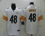 Wholesale Cheap Men's Pittsburgh Steelers #48 Bud Dupree White 2017 Vapor Untouchable Stitched NFL Nike Limited Jersey