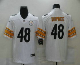 Wholesale Cheap Men\'s Pittsburgh Steelers #48 Bud Dupree White 2017 Vapor Untouchable Stitched NFL Nike Limited Jersey