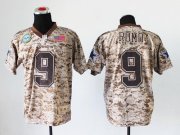 Wholesale Cheap Nike Cowboys #9 Tony Romo Camo Men's Stitched NFL New Elite USMC Jersey