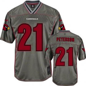 Wholesale Cheap Nike Cardinals #21 Patrick Peterson Grey Men\'s Stitched NFL Elite Vapor Jersey