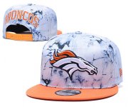 Wholesale Cheap Broncos Team Logo Smoke Orange Adjustable Hat TX