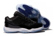 Wholesale Cheap Air Jordan 11 Low Shoes Black/Blue