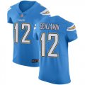 Wholesale Cheap Nike Chargers #12 Travis Benjamin Electric Blue Alternate Men's Stitched NFL Vapor Untouchable Elite Jersey