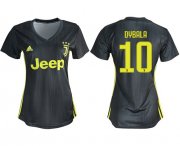 Wholesale Cheap Women's Juventus #10 Dybala Third Soccer Club Jersey