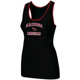 Wholesale Cheap Women\'s Nike Arizona Cardinals Heart & Soul Tri-Blend Racerback Stretch Tank Top Black