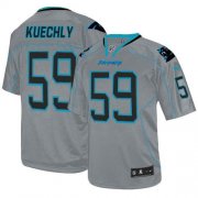 Wholesale Cheap Nike Panthers #59 Luke Kuechly Lights Out Grey Men's Stitched NFL Elite Jersey