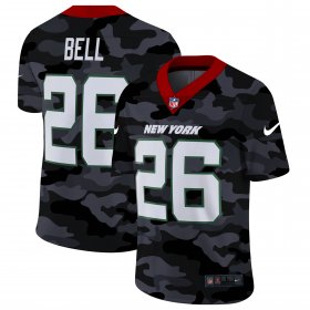 Cheap New York Jets #26 Le\'Veon Bell Men\'s Nike 2020 Black CAMO Vapor Untouchable Limited Stitched NFL Jersey