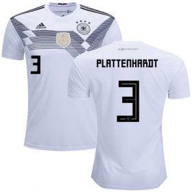 Wholesale Cheap Germany #3 Plattenhardt White Home Soccer Country Jersey