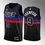 Wholesale Cheap Men's Detroit Pistons #9 Ausar Thompson Black 2023 Draft Statement Edition Stitched Basketball Jersey