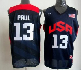 Wholesale Cheap 2012 Olympics Team USA #13 Chris Paul Revolution 30 Swingman Blue Jersey