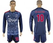 Wholesale Cheap Ajax #10 Klaassen Away Long Sleeves Soccer Club Jersey