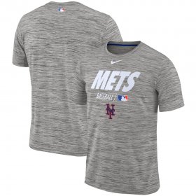 Wholesale Cheap New York Mets Nike Authentic Collection Velocity Team Issue Performance T-Shirt Gray