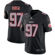 Wholesale Cheap Nike 49ers #97 Nick Bosa Black Men's Stitched NFL Limited Rush Impact Jersey