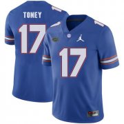 Wholesale Cheap Florida Gators 17 Kadarius Toney Blue College Football Jersey