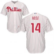 Wholesale Cheap Phillies #14 Pete Rose White(Red Strip) Cool Base Stitched Youth MLB Jersey