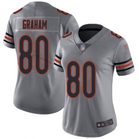 Wholesale Cheap Nike Bears #80 Jimmy Graham Silver Women\'s Stitched NFL Limited Inverted Legend Jersey