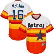 Wholesale Cheap Astros #16 Brian McCann White/Orange Cooperstown Stitched Youth MLB Jersey