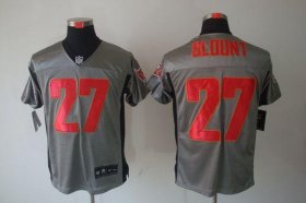 Wholesale Cheap Nike Buccaneers #27 LeGarrette Blount Grey Shadow Men\'s Stitched NFL Elite Jersey