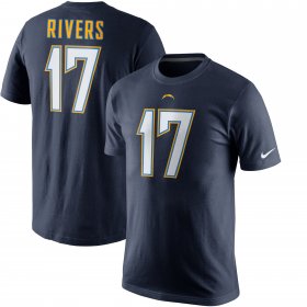 Wholesale Cheap Los Angeles Chargers #17 Philip Rivers Nike Player Pride Name & Number T-Shirt Navy