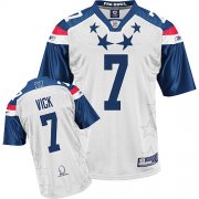 Wholesale Cheap Eagles #7 Michael Vick 2011 White and Blue Pro Bowl Stitched NFL Jersey