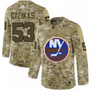 Wholesale Cheap Adidas Islanders #53 Casey Cizikas Camo Authentic Stitched NHL Jersey