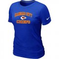 Wholesale Cheap Women's Nike Kansas City Chiefs Heart & Soul NFL T-Shirt Blue