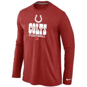 Wholesale Cheap Nike Indianapolis Colts Critical Victory Long Sleeve NFL T-Shirt Red