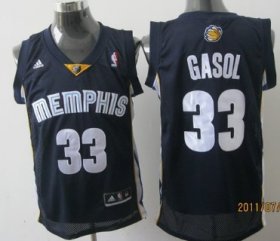 Wholesale Cheap Memphis Grizzlies #33 Marc Gasol Navy Blue Swingman Jersey