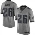 Wholesale Cheap Nike Eagles #26 Jay Ajayi Gray Men's Stitched NFL Limited Gridiron Gray Jersey