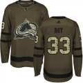 Wholesale Cheap Adidas Avalanche #33 Patrick Roy Green Salute to Service Stitched Youth NHL Jersey