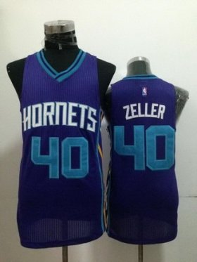 Wholesale Cheap Charlotte Hornets #40 Cody Zeller Purple Swingman Jersey