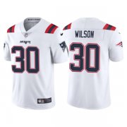 Wholesale Cheap Men's New England Patriots #30 Mack Wilson White Vapor Untouchable Limited Stitched Jersey