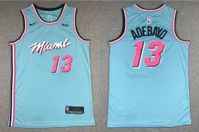 Wholesale Cheap Men\'s Miami Heat #13 Bam Adebayo Light Blue 2019 Nike Swingman Stitched NBA Jersey With The Sponsor Logo