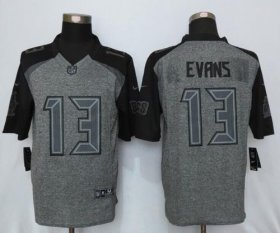 Wholesale Cheap Nike Buccaneers #13 Mike Evans Gray Men\'s Stitched NFL Limited Gridiron Gray Jersey
