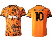 Wholesale Cheap Men 2020-2021 club Juventus Second away aaa version 10 orange Soccer Jerseys